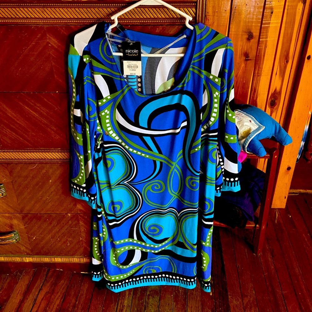 Nicole by Nicole Miller Long Sleeve Dress XL